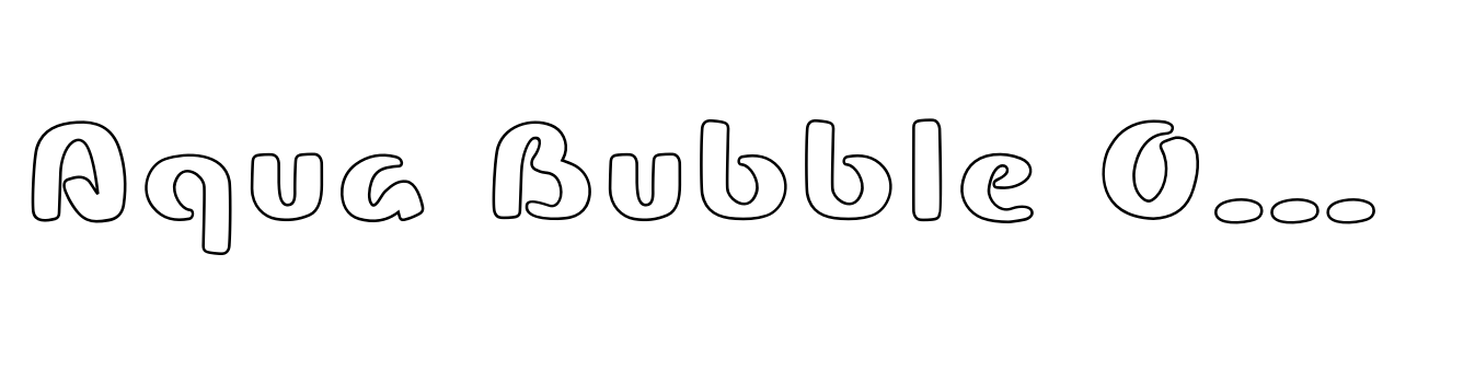 Aqua Bubble Outline